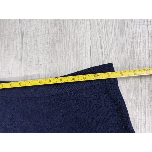 St. John Separates Knit Navy Blue Pencil Skirt Size 8, Made In USA - Picture 6 of 7